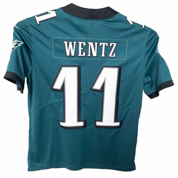 Nike On Field Stitched Philadelphia Eagles Jersey Wentz #11 Mens 48 Authentic - Picture 2 of 6
